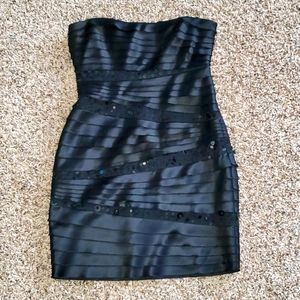 BCBG Black Strapless Dress